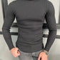 Adam Black Slim Fit Turtleneck Sweater