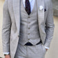 Parker Gray Plaid Slim Fit Suit