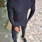 Ascona Navy Blue Turtleneck Knitwear