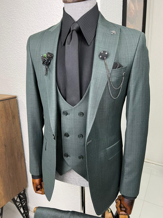 Thomas Green Self-Patterned Slim Fit Suit