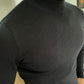 Dayton Black Slim Fit Half Turtleneck Sweater