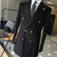 Geneva Black Double Breasted Coat