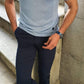 Galla Blue Short Sleeve Knitwear