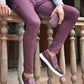 Avila Claret Red Slim Fit Pants