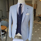 Burgas Blue Slim Fit Blazer