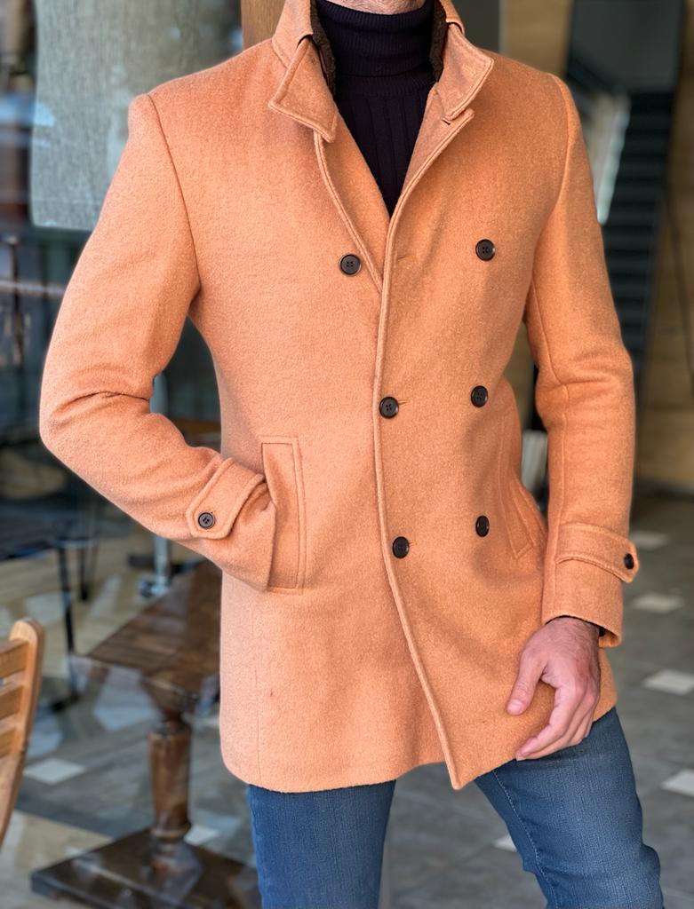 York Camel Double Breasted Coat