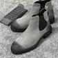Lucas Gray Nubuck Leather Boots