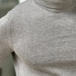 Hamilton Gray Slim Fit Turtleneck Sweater