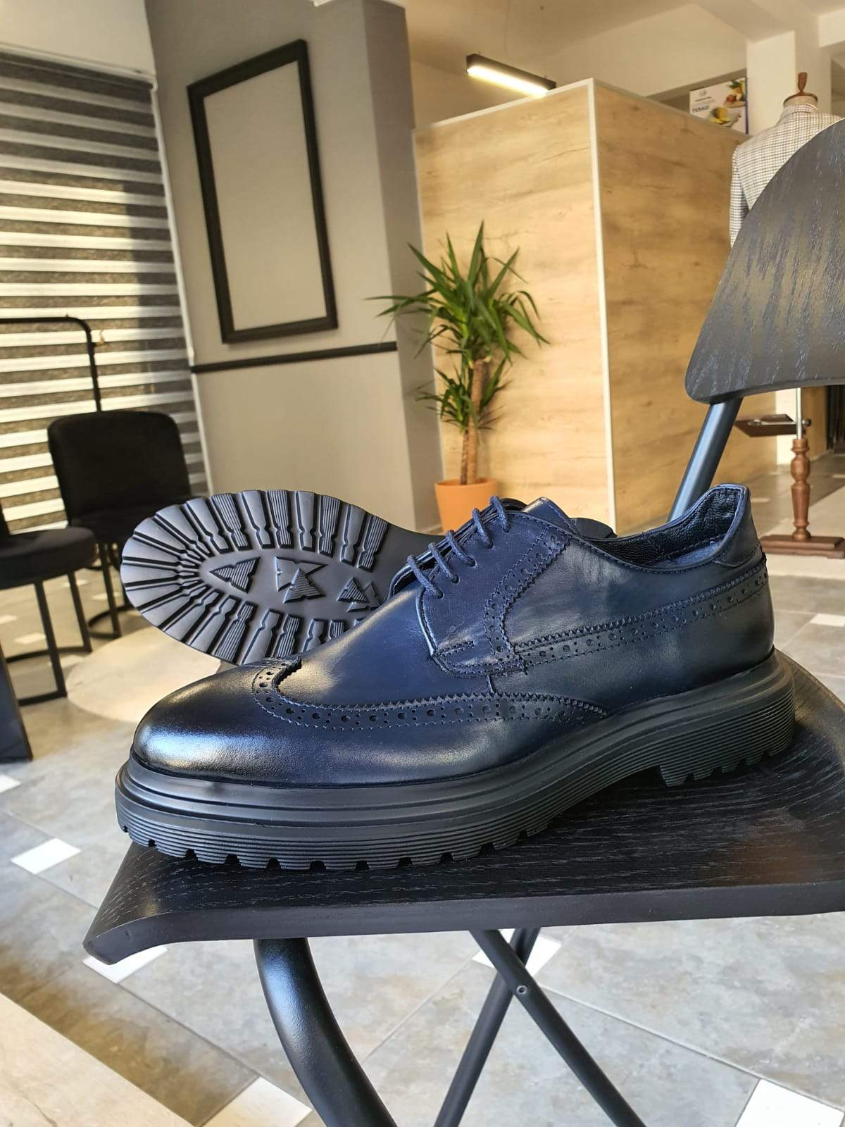 Elmore Navy Blue Sardinelli Shoes