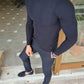 Ascona Navy Blue Turtleneck Knitwear