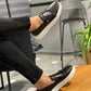 Toluca Black Leather Shoes