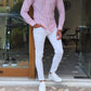 Guarda Red Striped Slim Fit Shirt