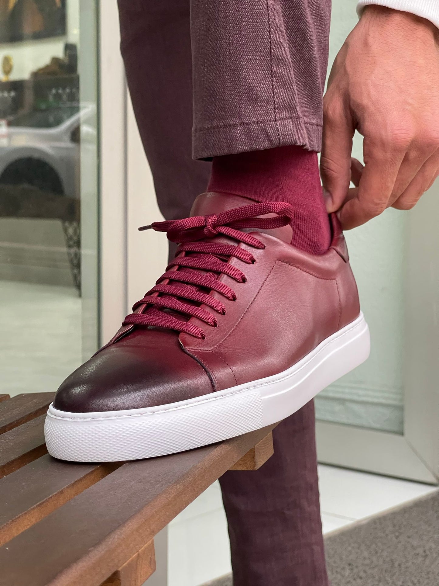 Madison Claret Red Sneakers