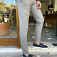Loris Gray Slim Fit Pants