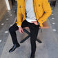 Catania Yellow Slim Fit Coat