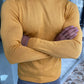 Dayton Mustard Slim Fit Half Turtleneck Sweater