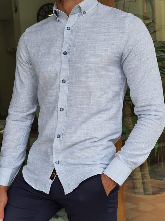 Venice Blue Slim Fit Shirt