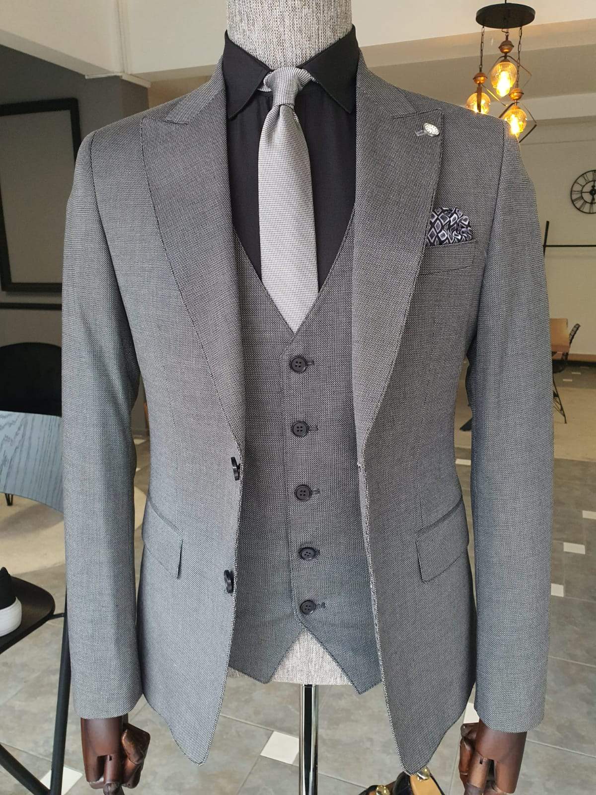 Geneva Gray Slim Fit Suit