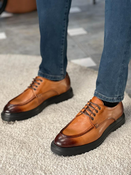 York Camel Leather Shoes