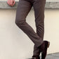 Siena Brown Self-Patterned Pants