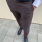Thomas Claret Red Super Slim Fit Pants