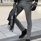 Siena Gray Self-Patterned Pants