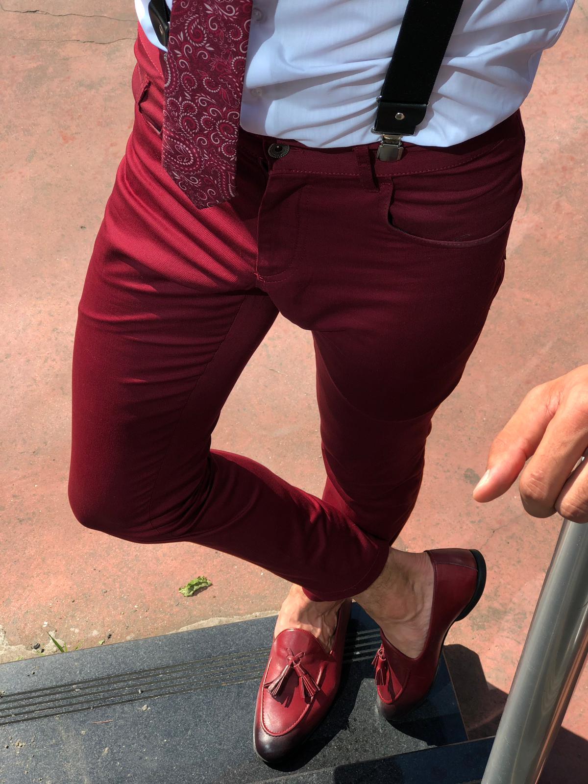 Cambridge Claret Red Pants