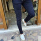 Geneva Navy Blue Slim Fit Pants