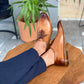Pinara Camel Leather Shoes