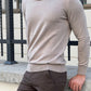 Rick Beige Turtleneck Sweater