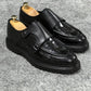 Isaac Black Leather Shoes