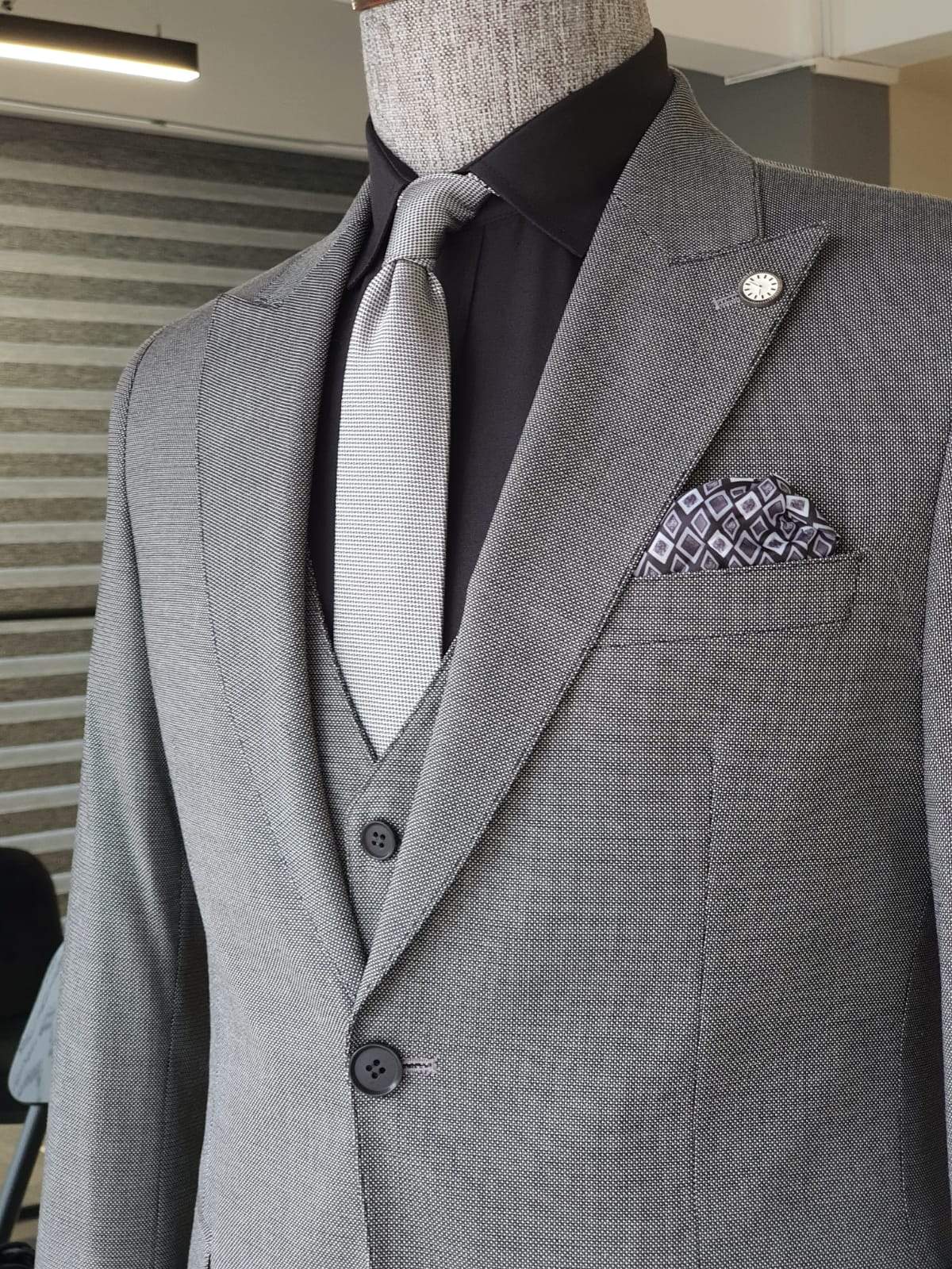 Geneva Gray Slim Fit Suit