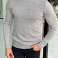 Hamilton Gray Slim Fit Turtleneck Sweater