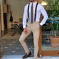 Varese White Chain Collar Shirt