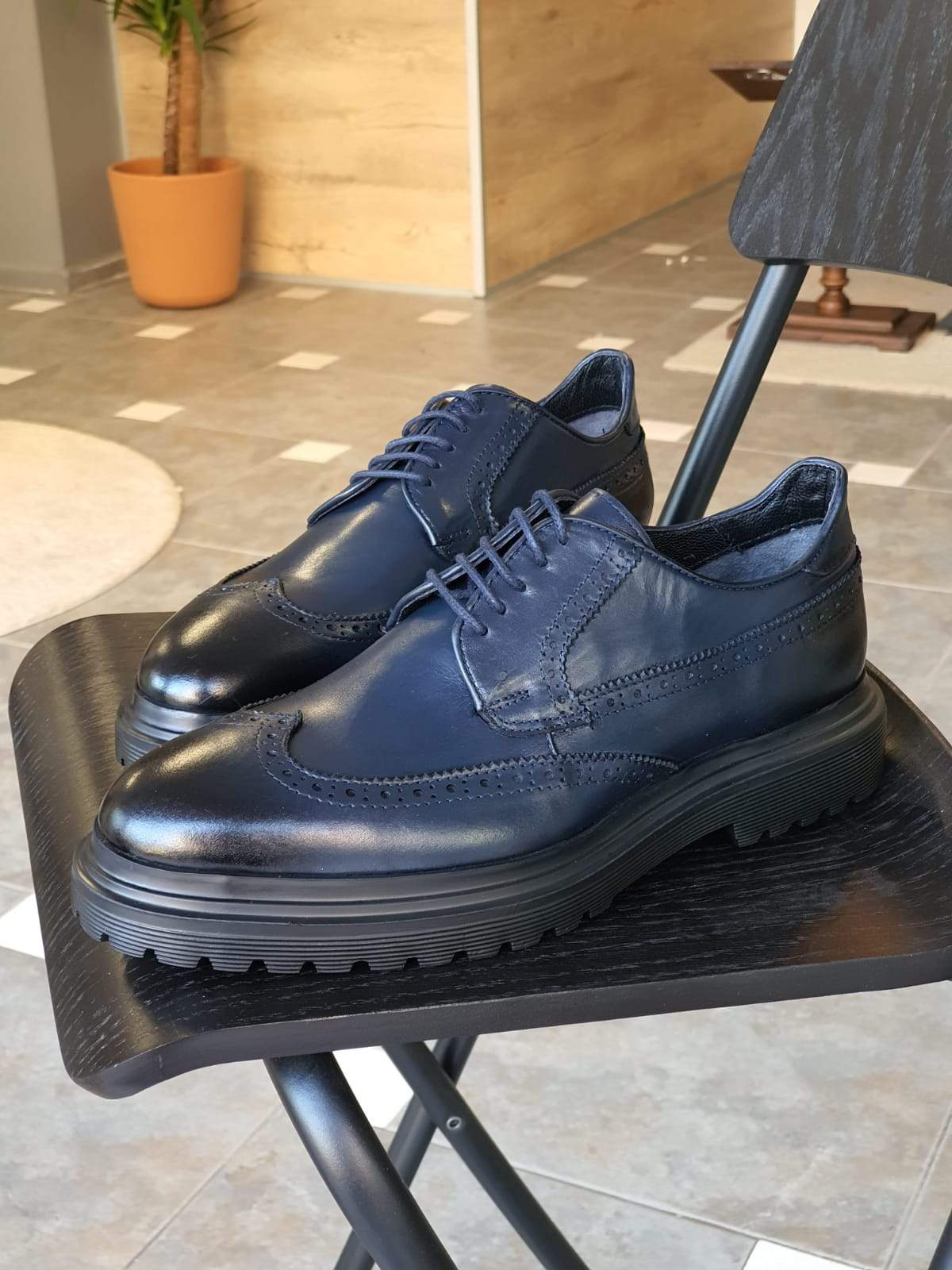 Elmore Navy Blue Sardinelli Shoes