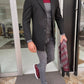 Hamilton Black Slim Fit Coat