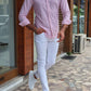 Guarda Red Striped Slim Fit Shirt