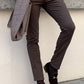 Siena Brown Self-Patterned Pants
