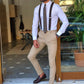 Varese White Chain Collar Shirt