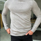 Hamilton Gray Slim Fit Turtleneck Sweater