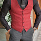 Elmore Claret Red Vest