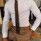 Platte White Chain Collar Shirt