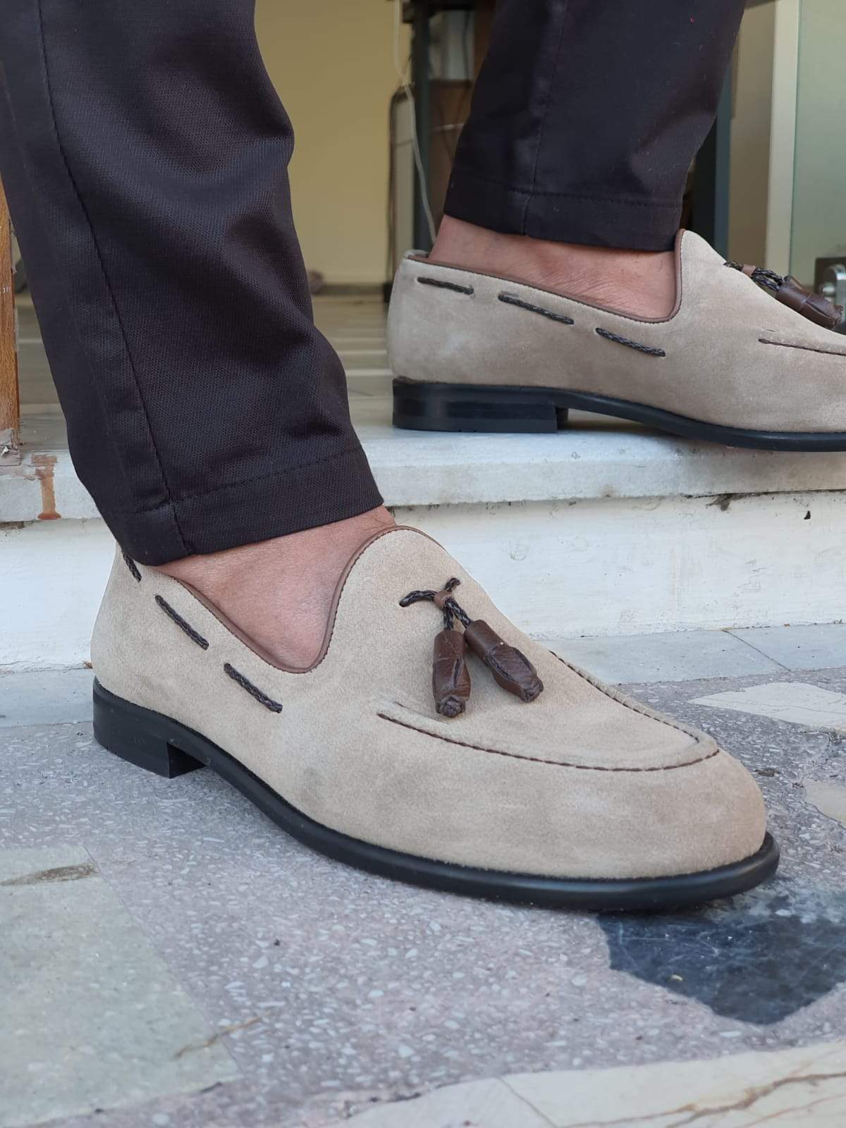 Napoca Suede Beige Sardinelli Loafers