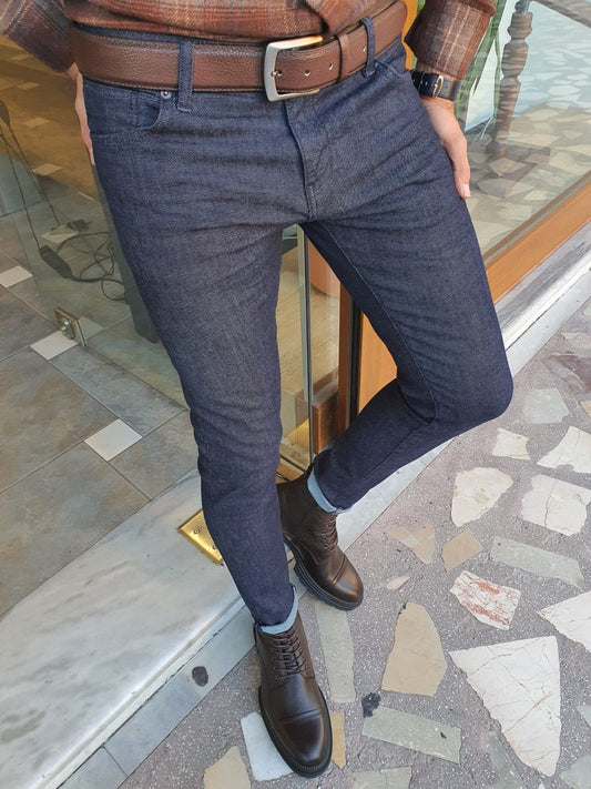 Brugg Dark Blue Slim Fit Jeans