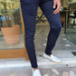 Geneva Navy Blue Slim Fit Pants