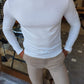 Napoca Ecru Slim Fit Sweater