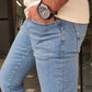 Elmore Blue Ripped Slim Fit Jeans