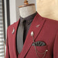 Varese Claret Red Slim Fit Suit