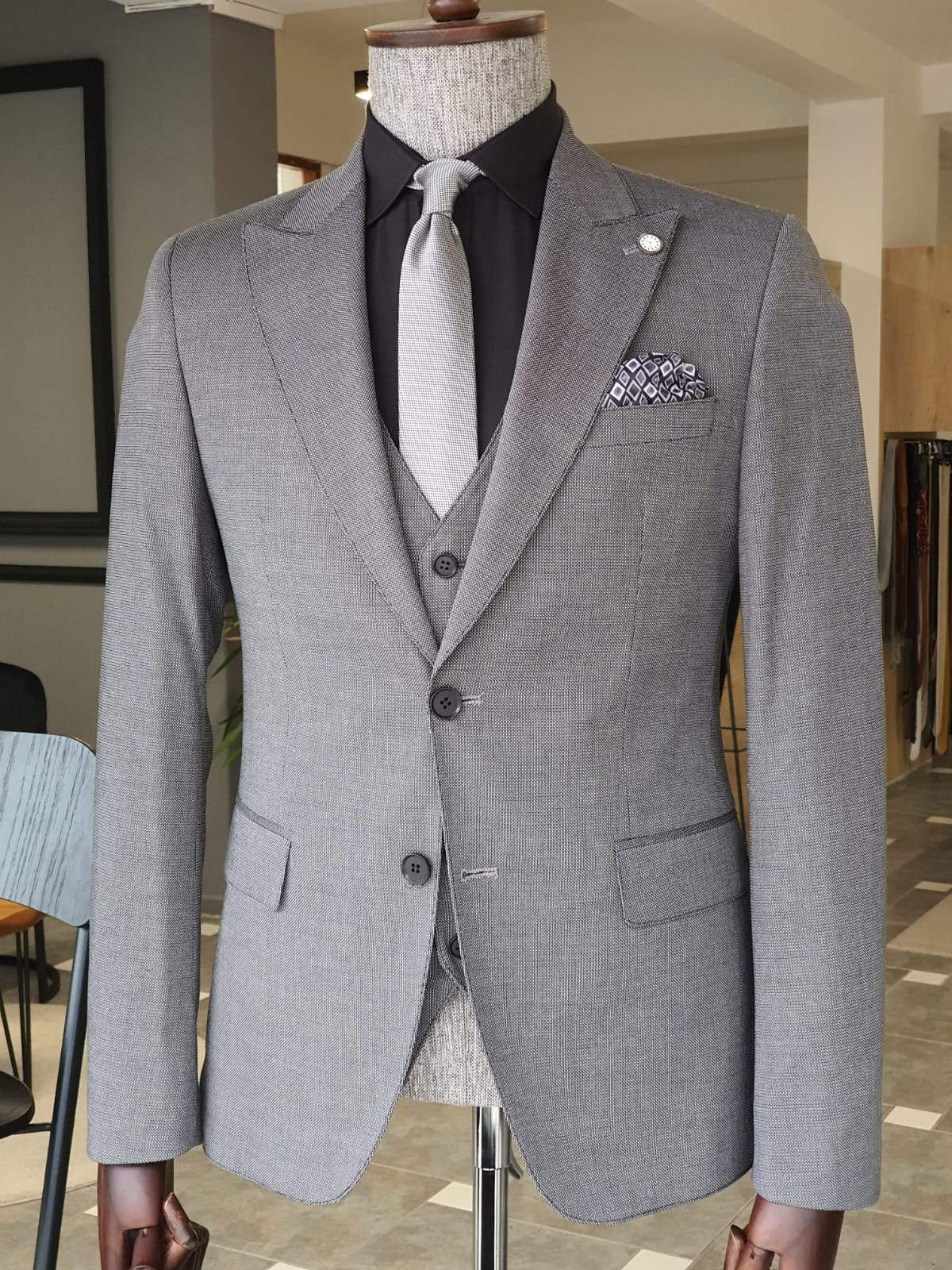 Geneva Gray Slim Fit Suit