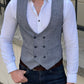 Chester Light Blue Double Breasted Vest